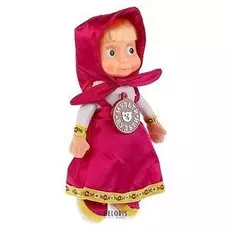 Кукла мягкая «Маша и медведь. маша» 22 см, пластиковое лицо