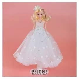 Кукла на подставке Принцесса белое платье