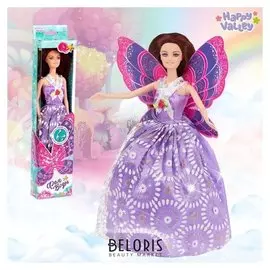 Кукла с крыльями Фея воды в наборе с блестящим клеем и стразами