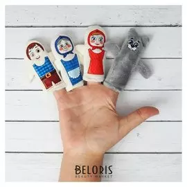 Кукольный театр «Красная шапочка» набор: 4 персонажа, сценарий