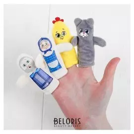 Кукольный театр «Курочка ряба» набор 4 шт.