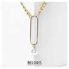 Кулон "Цепь" булавка, цвет белый в золоте