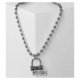 Кулон "Цепь" гантелька, цвет серебро