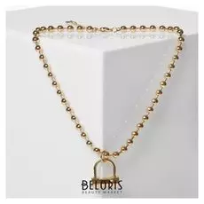 Кулон "Цепь" гантелька, цвет золото