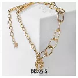 Кулон "Цепь" пара, цвет золото