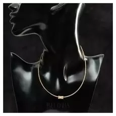 Кулон "Леди" труба, цвет белый в золоте, 35см