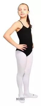 Купальник для гимнастики и танцев, на бретелях, размер 40, цвет чёрный