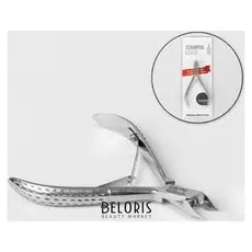 Кусачки для кутикулы, двойная пружина, 10 см, длина лезвия - 6 мм, цвет серебристый, Pnec-304-s-lj