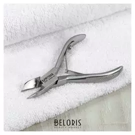 Кусачки для педикюра, двойная пружина, 10 см, длина лезвия - 17 мм, цвет матовый серебристый, Pp-840-d-lj