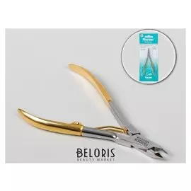 Кусачки маникюрные, 10 см, длина лезвия - 5 мм, цвет серебристый/золотистый