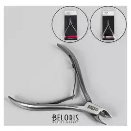 Кусачки маникюрные для кутикулы, двойная пружина, 10 см, длина лезвия - 12 мм, цвет серебристый, Ru-0613