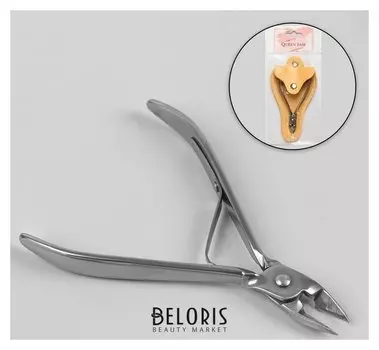 Кусачки педикюрные, 9,5 см, длина лезвия - 10 мм, цвет серебристый