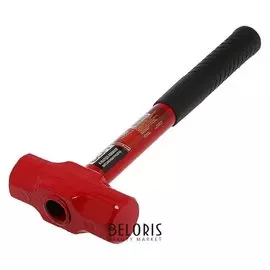 Кувалда кованая Lom, 1.36 кг, металлическая обрезиненная рукоятка, шестигранный боек