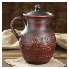 Кувшин 2,5 л красная глина