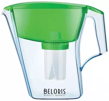 Кувшин-фильтр для очистки воды АКВАФОР "Лайн", 2,8 л, со сменной кассетой, зеленый