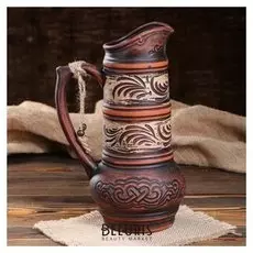 Кувшин "Кумыс", 1,7 л, роспись ангобом