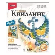 Квиллинг Панно "Синяя птица"