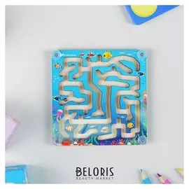 Лабиринт с шариком Подводный мир 10 × 10 см