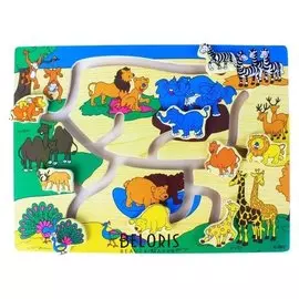 Лабиринт Зоопарк, цветной фон