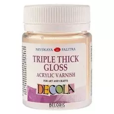 Лак акриловый Decola, на водной основе, «Тройной глянец», 50 мл