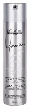 Лак для волос экстрасильной фиксации Infinium Pure Extra Strong (Объем 300 мл)