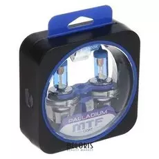 Лампа автомобильная Mtf, Palladium, H4, 12 В, 60/55 Вт, 5500к, набор 2 шт