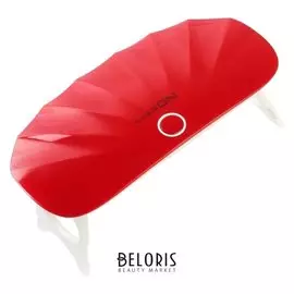 Лампа для гель-лака Luazon Luf-12, Led, 6 Вт, Usb, компактная, 6 диодов, красная