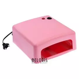 Лампа для гель-лака Luazon Luf-15, UV, 36 Вт, матовая, розовая