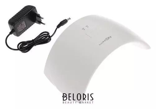 Лампа для гель-лака Luazon Luf-20, Led, 24 Вт, 15 диодов, таймер 30/60 сек., белая