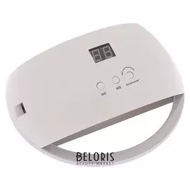 Лампа для гель-лака Luazon Luf-22, Led, 48 Вт, 220 В, 21 диод, таймер 30/60/99 сек., белая