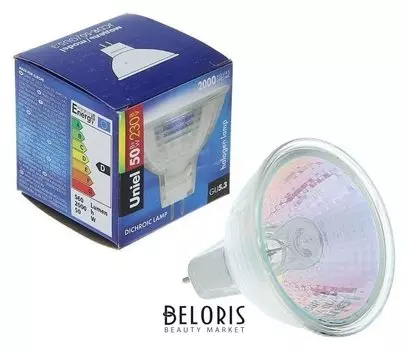 Лампа галогенная Uniel, 50 Вт, Gu5.3, 230 В