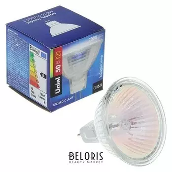 Лампа галогенная Uniel, 50 Вт, Gu5.3, 12 В