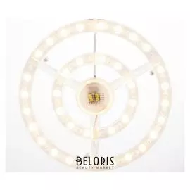 Лампа модуль светодиодный с пультом ДУ 72вт 3 режима 3000-6000к диммер белый 32х32х2 см