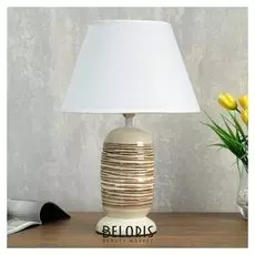 Лампа настольная 08948/1 E14 40вт белый-кофе 25х25х38 см