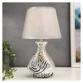 Лампа настольная 16148/1sl E14 40вт серебро 22х22х38 см