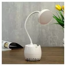 Лампа настольная 23772/1 LED 4Вт USB АКБ белый 7х7х33 см