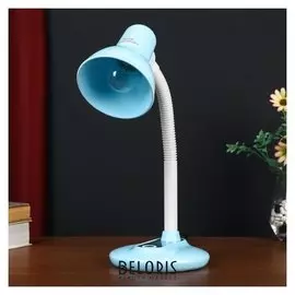 Лампа настольная 58071/1bl E27 40вт синий 15х15х40см