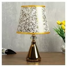 Лампа настольная 58083/1 1х40вт Е27 золото 20х20х35 см