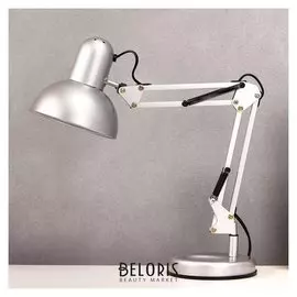 Лампа настольная 810b "Деко, серебро" E27 40W