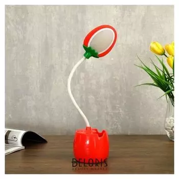 Лампа настольная 85291/1 LED 3Вт USB AKB красный 9х7х36 см