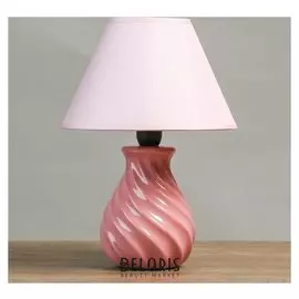 Лампа настольная Е14 25W "Спираль розовая" 17х17х26 см