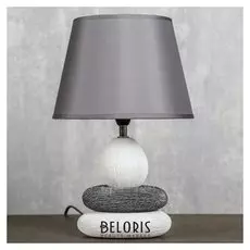 Лампа настольная керамика Е14 40вт 220в "Сад камней: чистота" 34,5х22,5х22,5 см