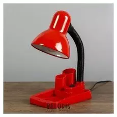 Лампа настольная "Мудрец" Е27 40w, 220в красный 18х11,5х33 см