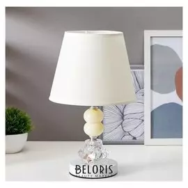 Лампа настольная с подсветкой "Лакрима" 1х40вт Е27 белый 21х21х36 см.