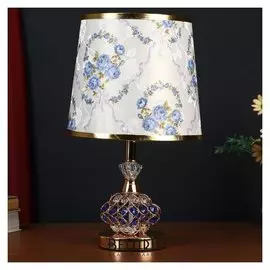 Лампа настольная с подсветкой LED 58075/1 E27 40вт золото 23х23х40см