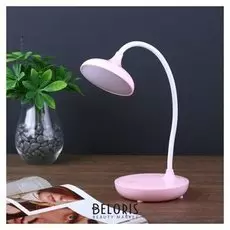 Лампа настольная сенсорная 18695199/1 20хled 3 режима АКБ USB розовый 12х12х34,5 см