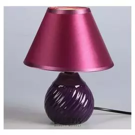Лампа настольная "Волны" 1x40w E14 темно-фиолетовый 17x17x22 см
