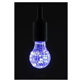 Лампа светодиодная декоративная "Груша", A60, 3 Вт, E27, 105х60 мм, фиолетовый