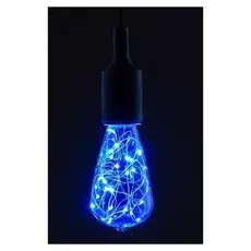 Лампа светодиодная декоративная "Ретро", St64, 3 Вт, E27, 145х64, синий