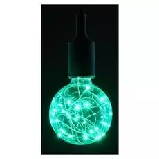 Лампа светодиодная декоративная "Шар", G95, 3 Вт, E27, 135х95, зеленый